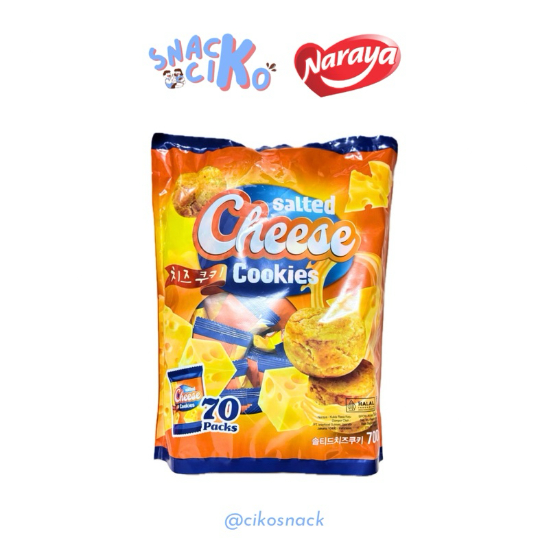 

[READY] Naraya Salted Cheese Cookies 700gr (70 Pack)