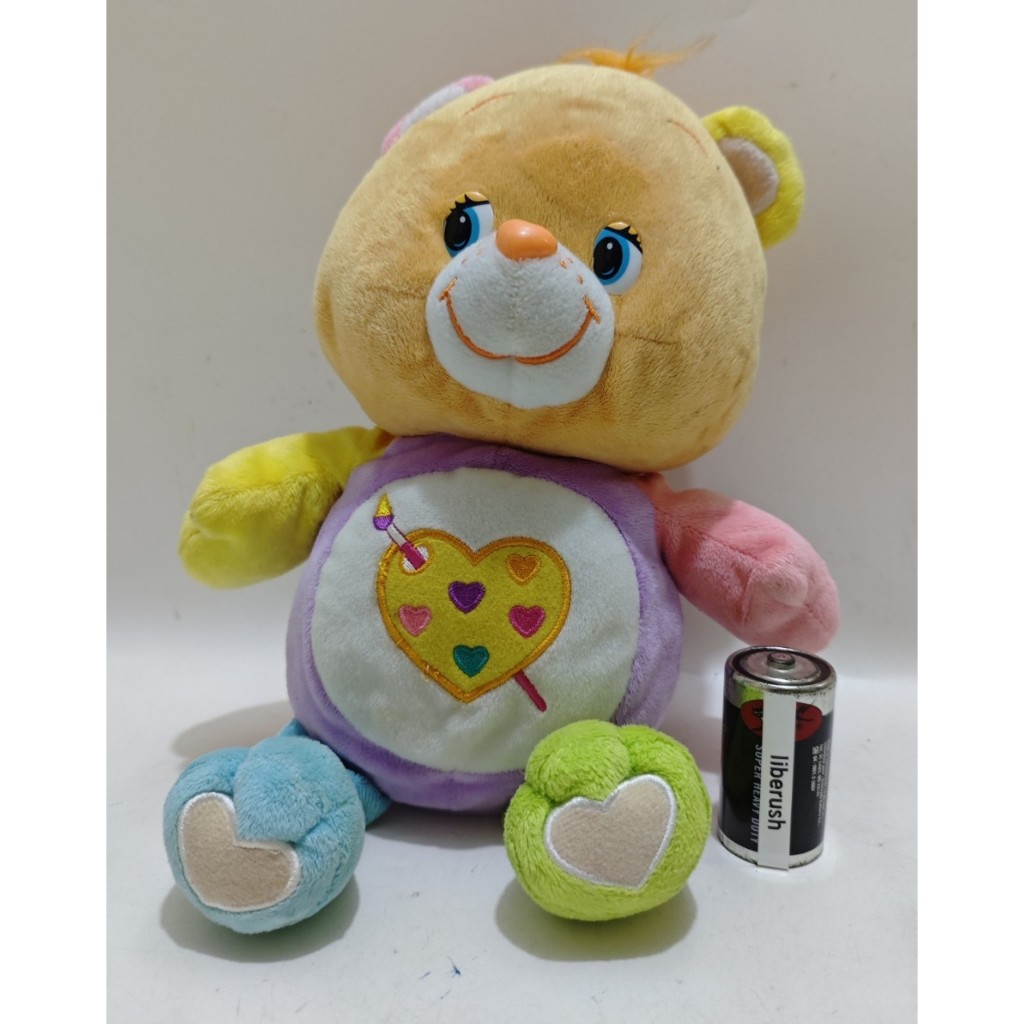 Rare CB care bear work of heart carebear mixed color plush doll boneka