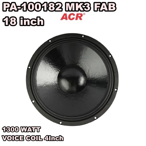 SPEAKER ACR FABULOUS 18inch PA 100182-MK3 2000Watt 18in SW FAB SUBWOOFER