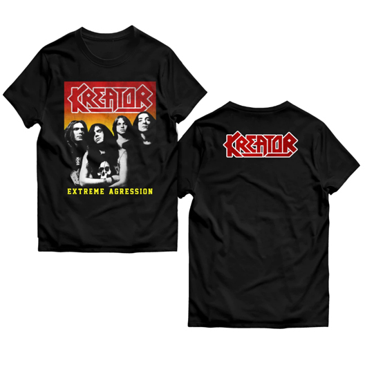 Kaos Kreator Extreme Aggression Tshirt Katun Kombed 30s Casual T-SHIRT Real Pict BISA COD | Size S M