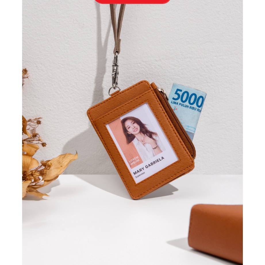 

Recomend Flashee Lanyard Resleting Name Tag Seleting Riley Lanyard ID Card Holder Kulit Termurah PU Leather