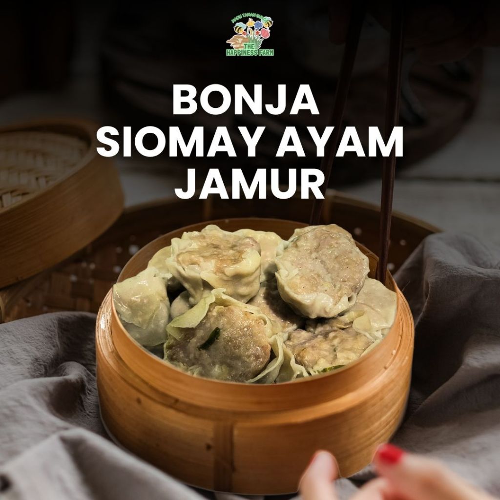 

Bonja Siomay Ayam Jamur - Kombinasi Gurih Ayam & Jamur Tiram Renyah - Lengkap dengan Chilli Oil