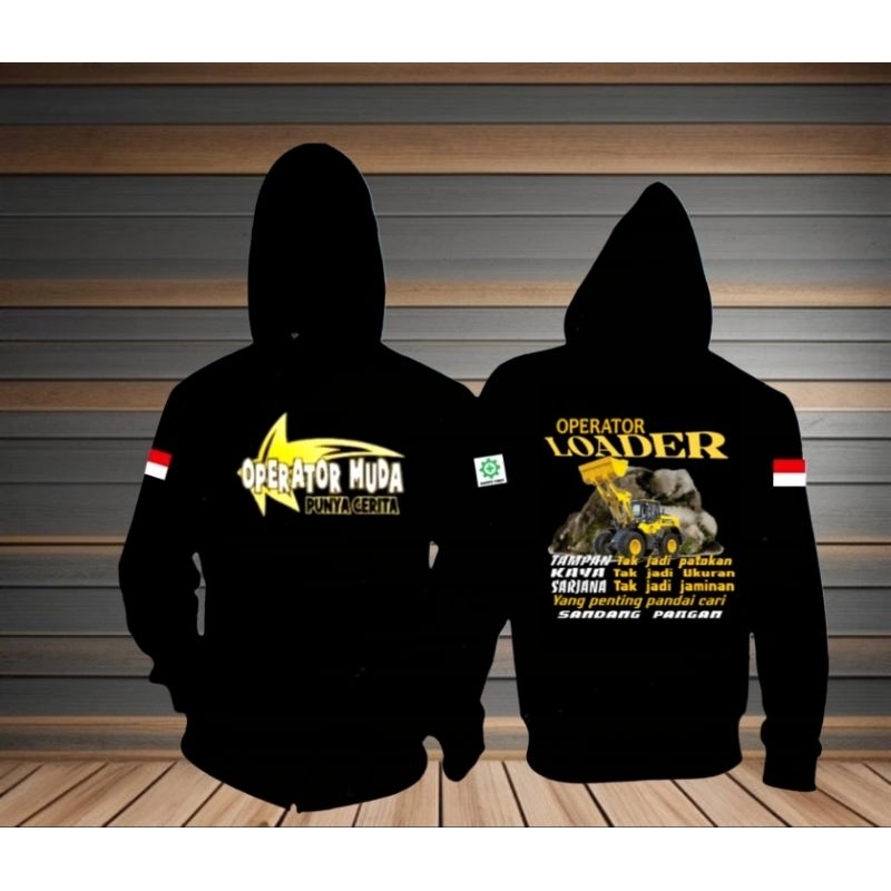 Hoodie Jumper operator loader kata kata /Hoodie alat berat