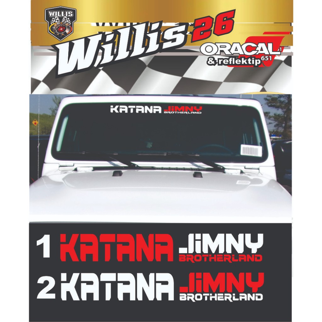 Sticker Katana Jimny Brotherland | Cutting Sticker