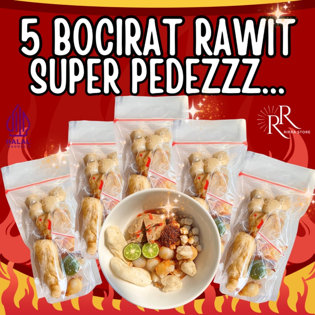 

[NEW] HEMAT 5 BUNGKUS BOCIRAT RAWIT PEDAS DENGAN KUAH CHILLI OIL FOOD KALDU Chili Instan Seblak Makanan Ayam