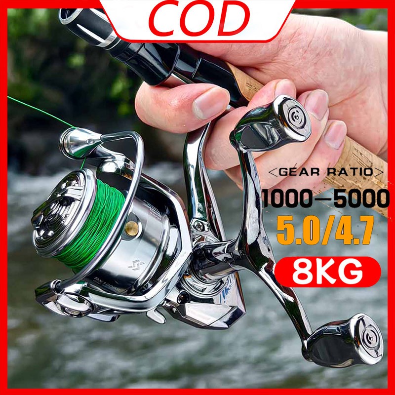 Sougayilang Reel Pancing Gulungan 1000-5000 5.0:1 8KG Tangan Ganda Reel Pancing