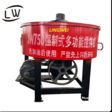 MESIN PENGADUK SEMEN / MIXER MOLEN SEMEN COR DATAR LISTRIK 750 LITER