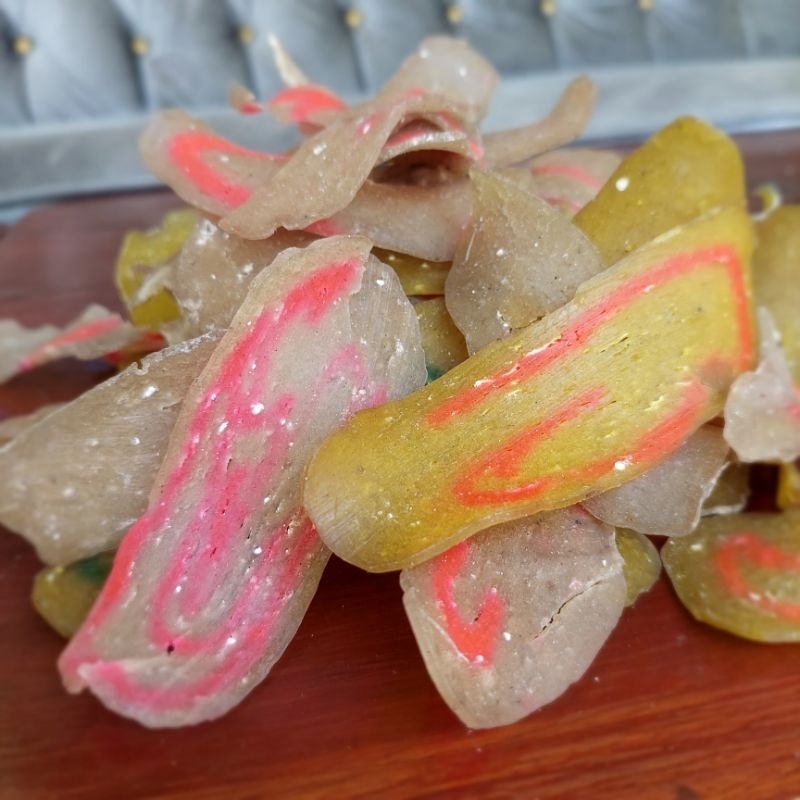 

Krecek Krupuk Bawang Panjang Warna Oleh-oleh khas Kediri Kerupuk Godok Langseng Tayamum Opak melarat