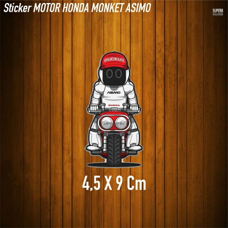 Sticker Motor Honda Monkey Asimo