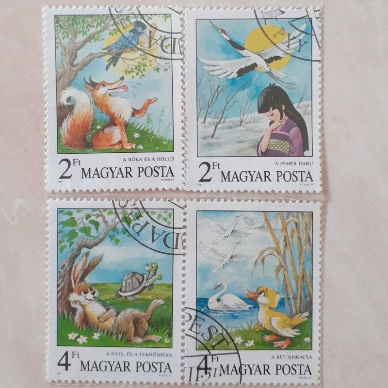 

Perangko Hungaria Fairy Tales Tahun 1987 set 4pcs