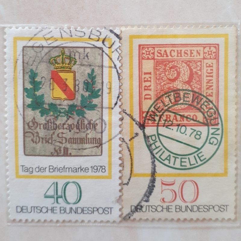 

Perangko Jerman Stamp Day Tahun 1978 set 2pcs