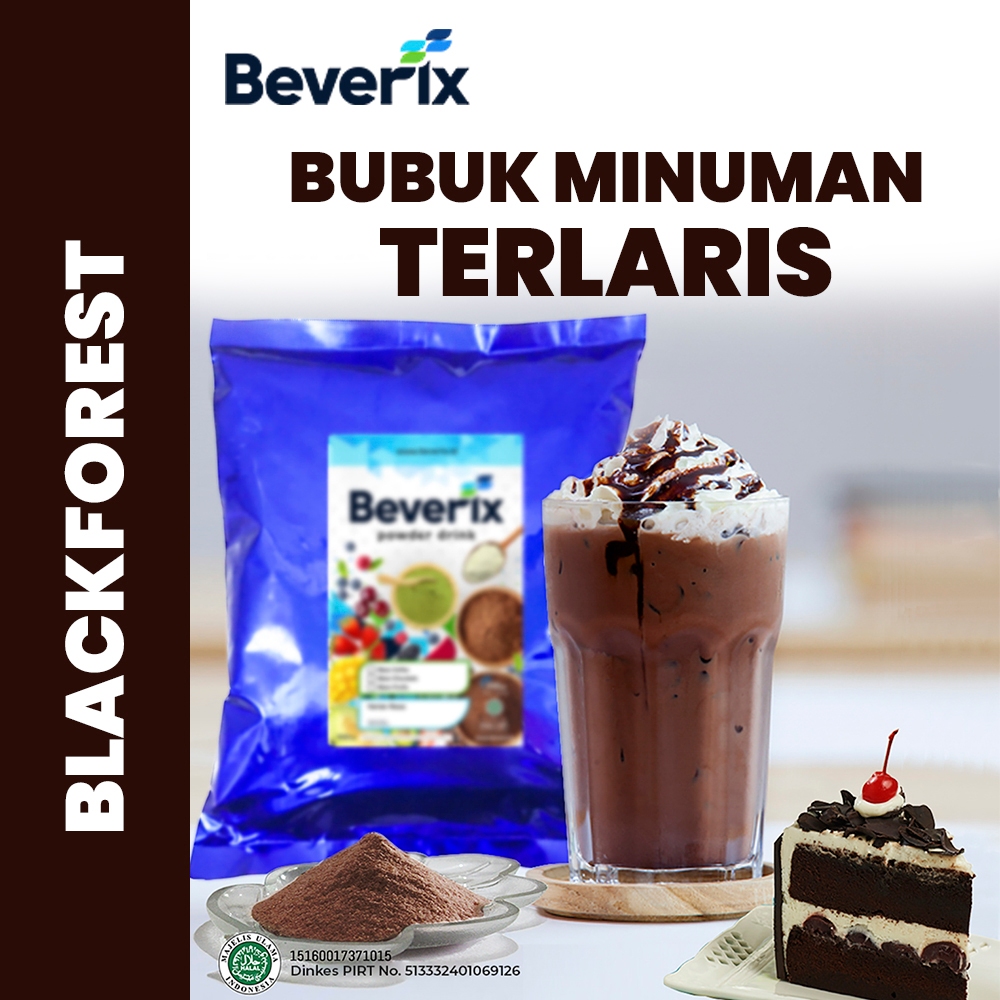

BEVERIX Bubuk Minuman Coklat Premium Rasa Blackforest 1 Kg Serbuk Minuman Coklat Blackforest