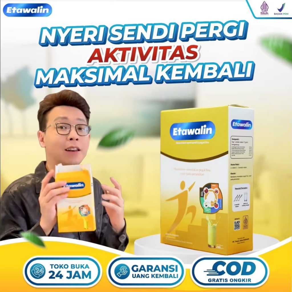 

ETAWALIN ORIGINAL HALAL - Susu Kambing Etawa Solusi Untuk Asam Urat Pegal Linu 1 Box