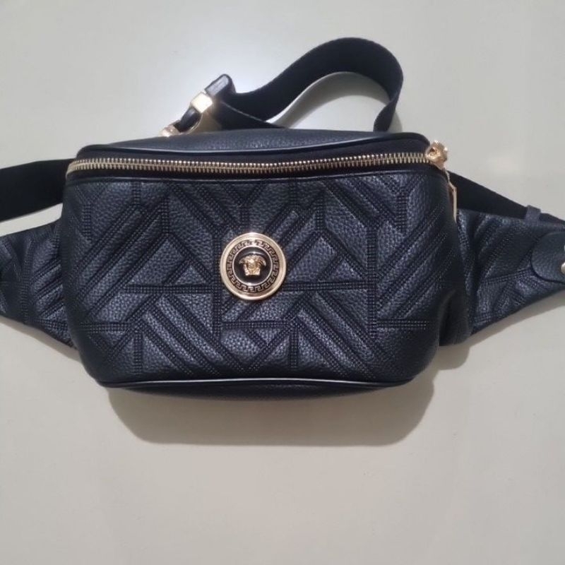 Wb waist bag cowok versace ga ori sintetis new