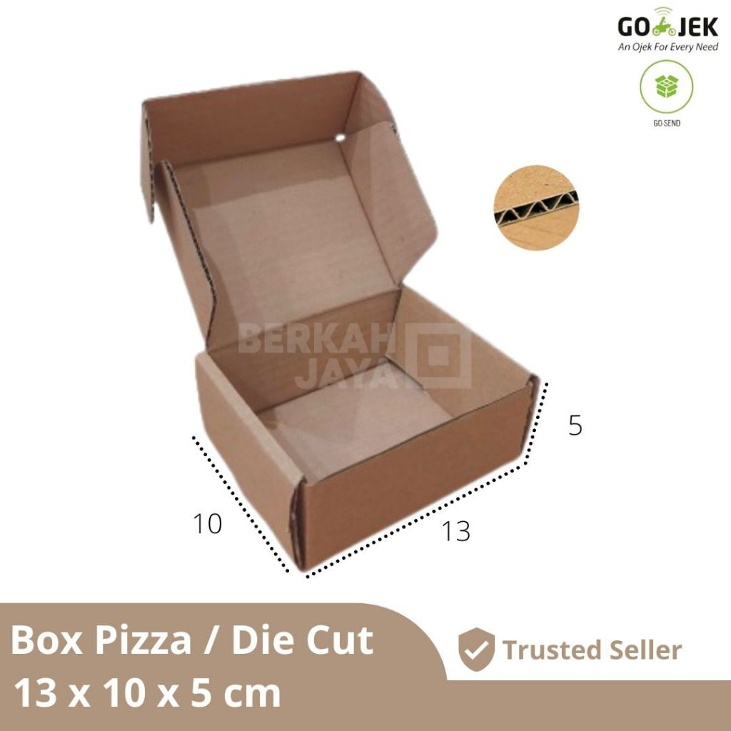 

(HARGA SPESIAL) BOX KARDUS 13x10x5 cm DUS PACKING 13 x 10 x 5 cm DIE CUT PIZZA