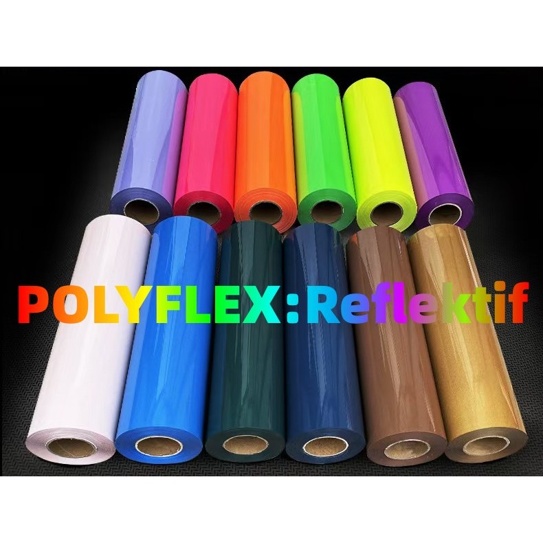 （Rollan）polyflex reflektif putih/polyflex reflektif/polyflex putih