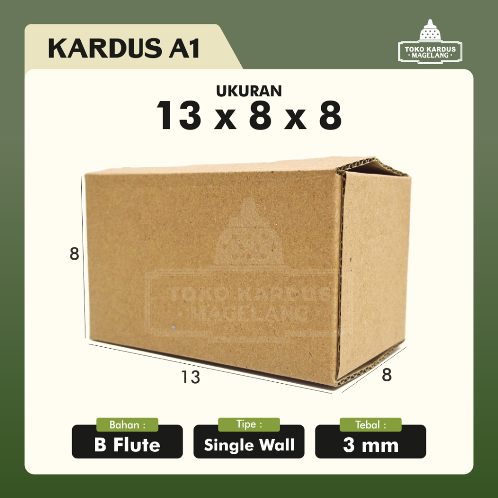 

KARDUS PACKING 13X8X8 cm/PACKING ONLINE/BOX KARTON CORUGATED B-FLUTE