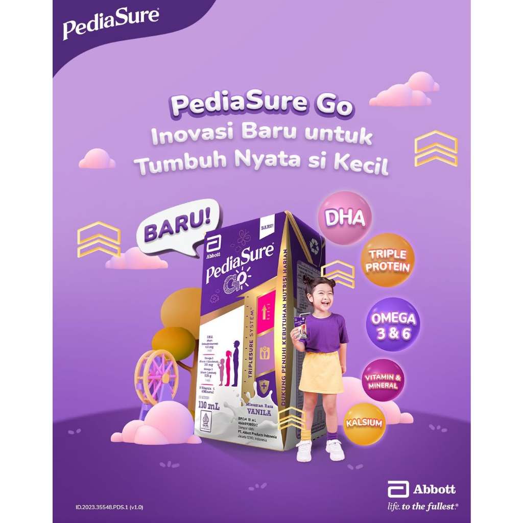 

PEDIASURE GO SUSU UHT 110ML