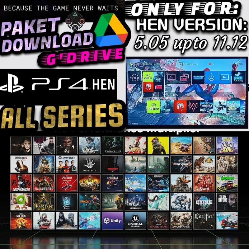 Paket Download Game PS4 HEN • Game PS4 HEN full update