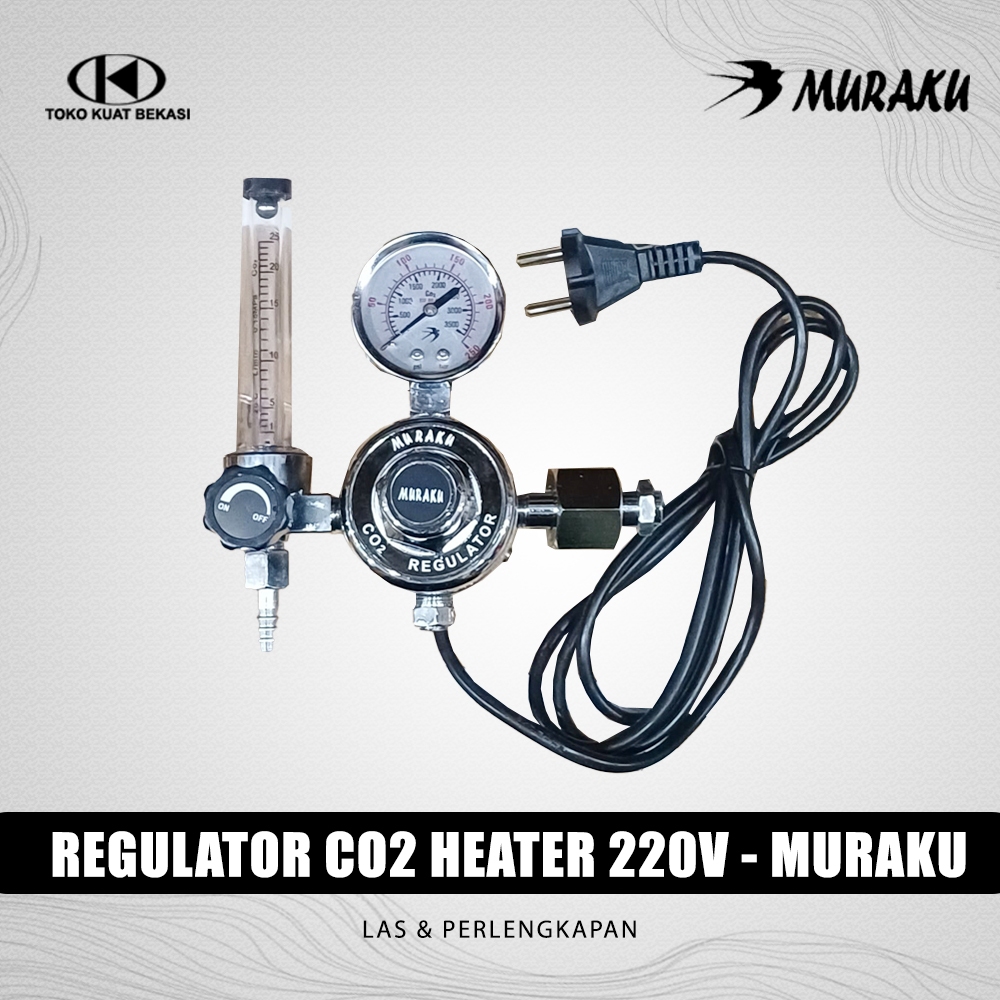 MURAKU regulator CO2 dengan heater 220volt