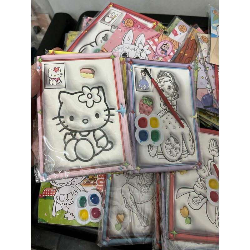 

mewarnai cat air 3D kecil mainan mewarnai cat air