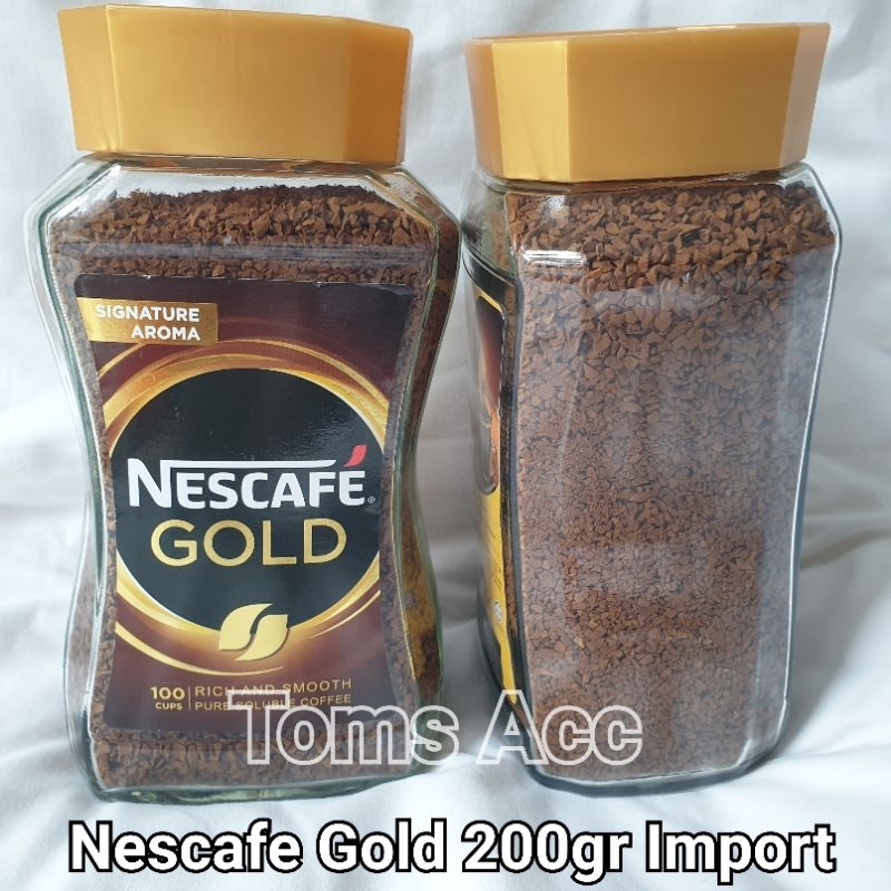 

Nescafe Gold Soluble 200gr Coffee Kopi Bubuk Instan Impor