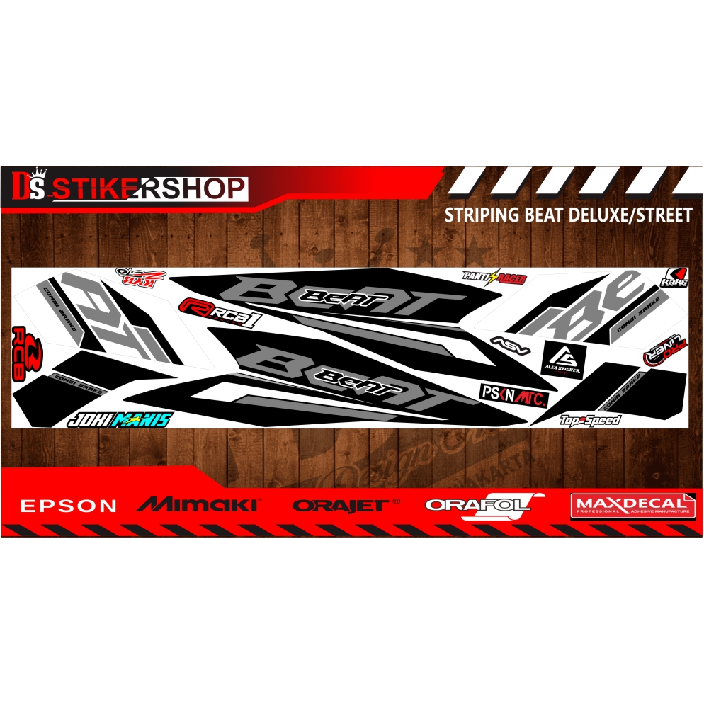Striping/sticker beat deluxe/street 2020-2023 motip terbaru simple elegant