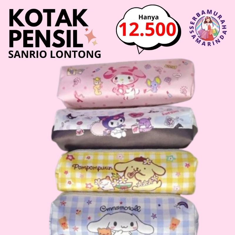 

KOTAK PENSIL SANRIO MURAH TEMPAT PENSIL LONTONG KUROMI CINAMOROLL MELODY PURIN POUCH SERBAGUNA