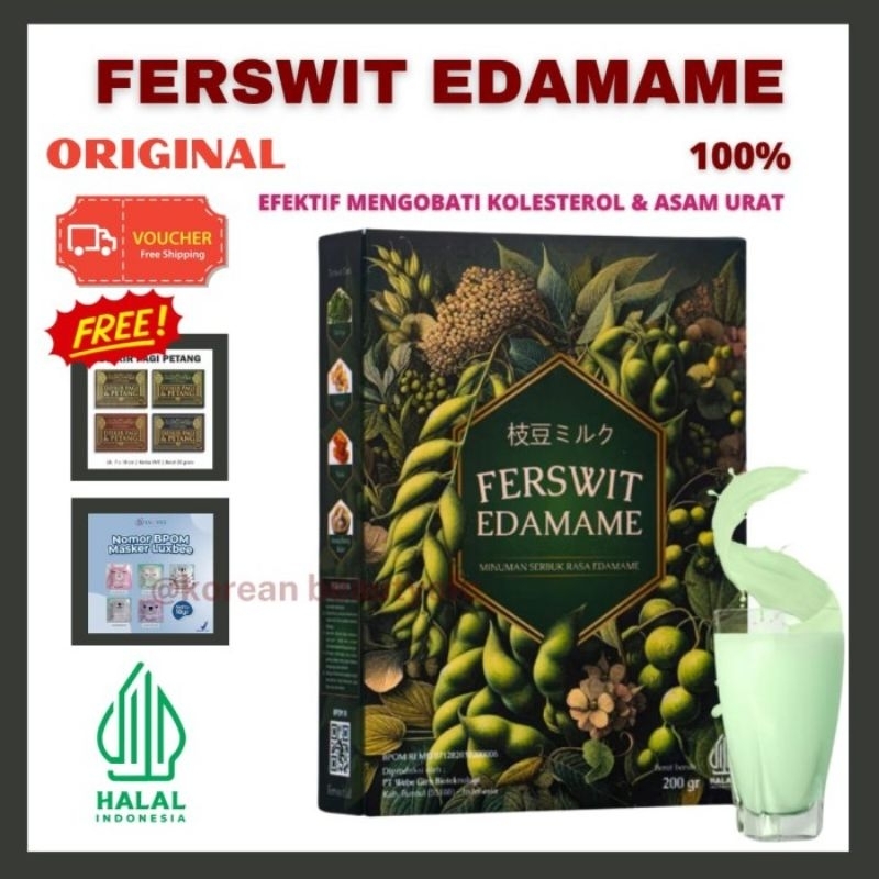 

(GRATIS HADIAH) FERSWIT EDAMAME MILK / SUSU FERSWIT) SUSU ASAM URAT NYERI SENDI DAN TULANG