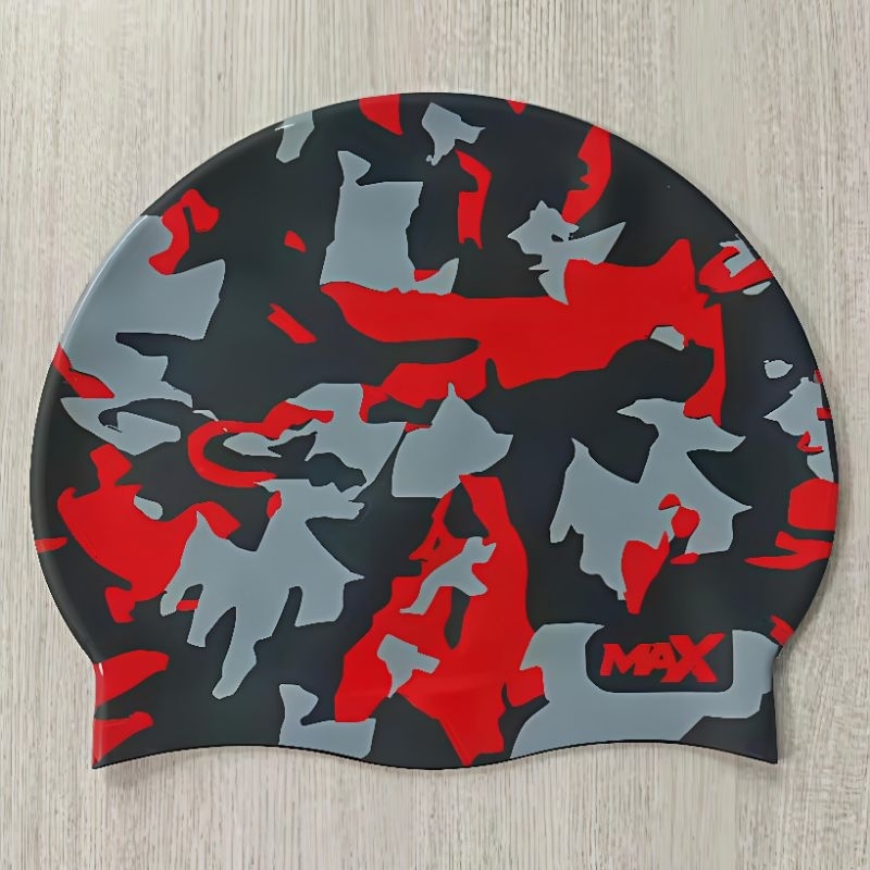Topi renang max CAMO, MAX bold