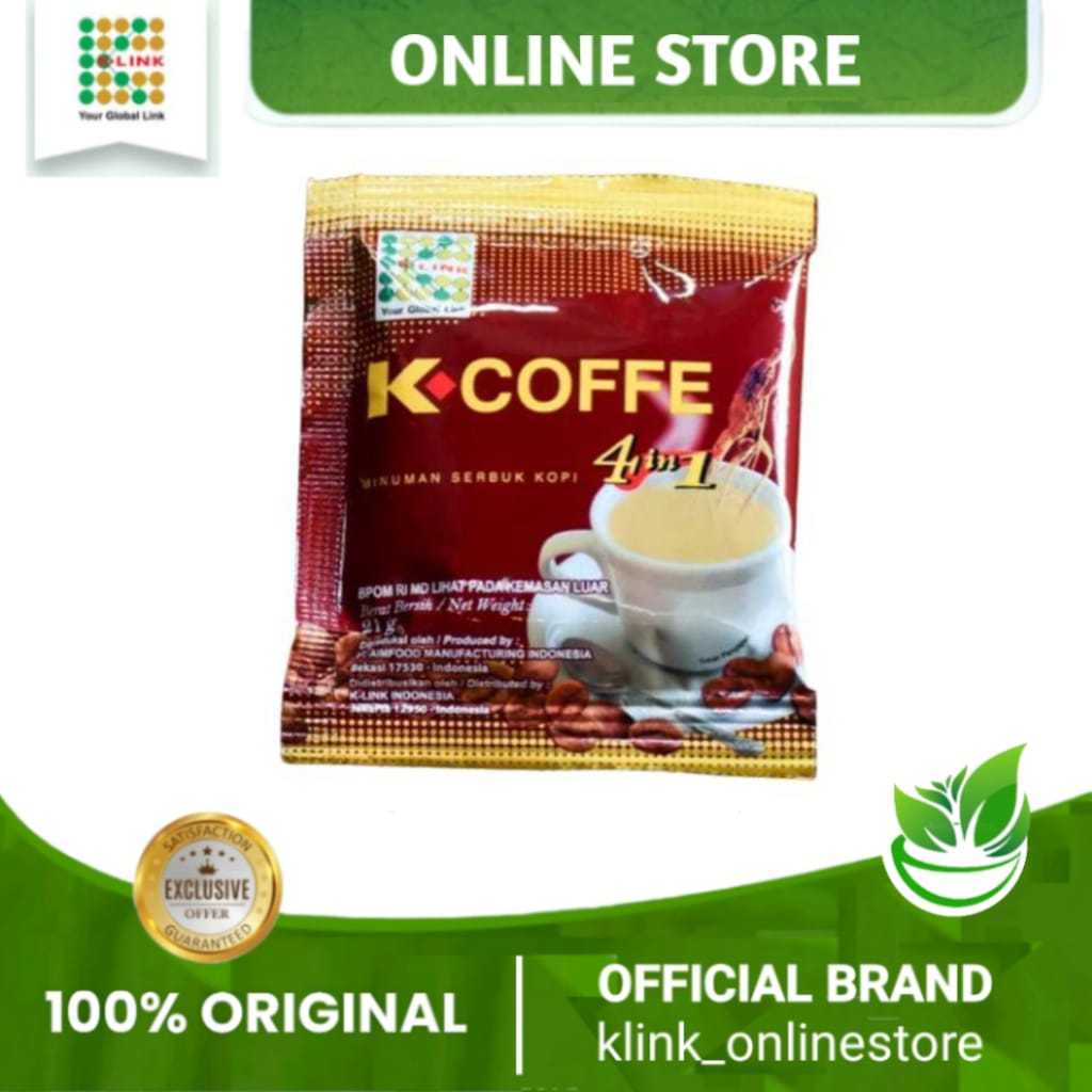 

Kopi K Link.Kopi K Link 4in1.Kopi K Link Original.K Coffe Ganoderma dan Gingseng.Kopi Klink Pria Dan Wanita.Klink Kopi 4in1.