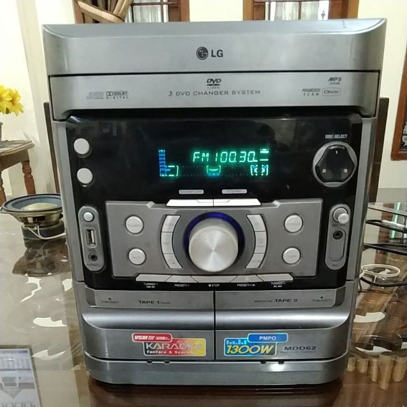 Radio Tape /DVD Mini Home Theater LG type MDD62-AOU, Suara mantap khas teknologi LG Electronics. Har