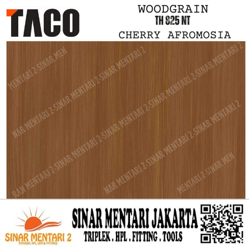 TACO HPL WOODGRAIN TH 825 NT CHERRY AFROMOSIA