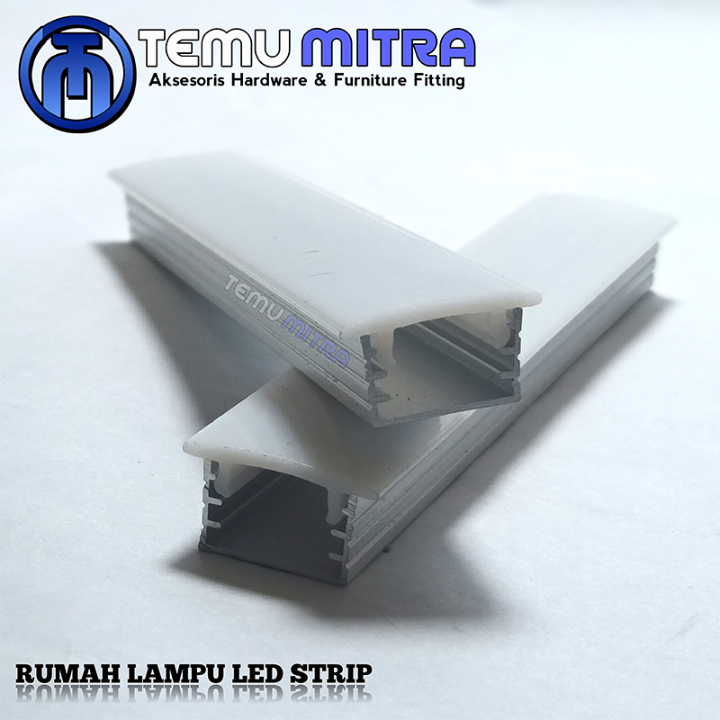 Rumah lampu LED Strip/ Cover lampu LED strip/ Houshing Led ( Alumunium )