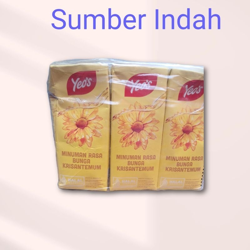 

yeos minuman teh chrysanthemum 250 ml per pack isi 6 pcs