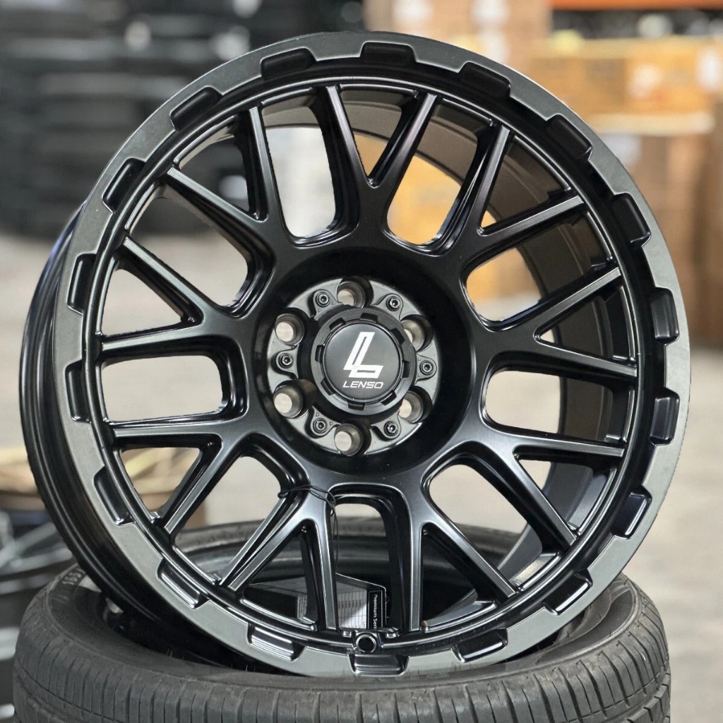 Velg Lenso Cezar Ring 18 Lebar 9  Pcd 6x114.3 Warna Satin Black | Velg Mobil Navara | Velg R18 | Vel