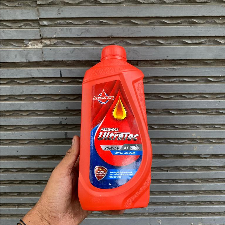 Oli Federal Ultratec 1Liter SAE 20W-50/Oli Mesin Motor Sport 4Tak 150CC