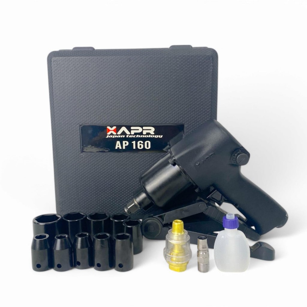 APR AP160 Air impact raja impek angin 1/2INCH bor pembuka baut angin kompresor bengkel motor mobil
