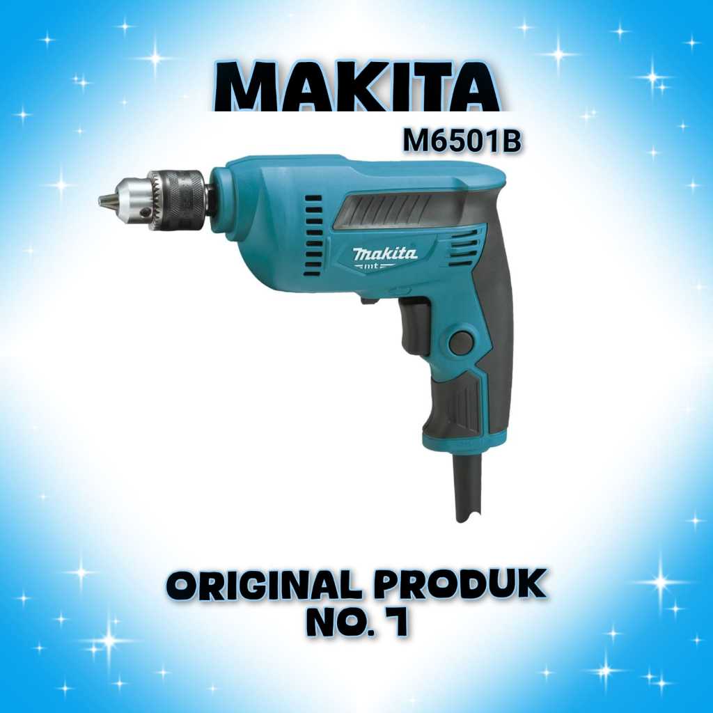 MESIN BOR TANGAN 6.5MM MAKITA M6501B MESIN BOR LISTRIK