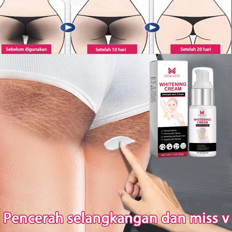 Pemutih selangkangan dan miss v underarm cream pemutih leher pemutih kulit seluruh tubuh 30ml Pemuti