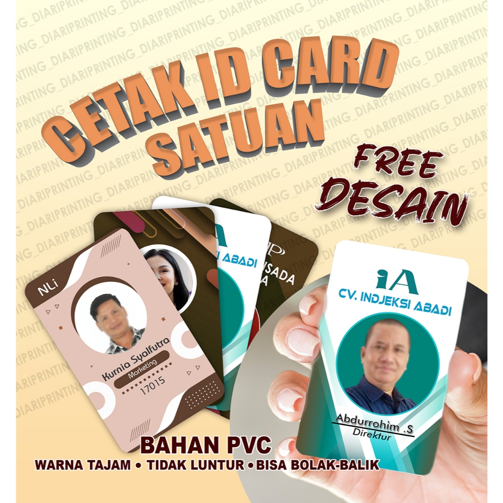 

CETAK ID CARD CUSTOME / MEMBER CARD