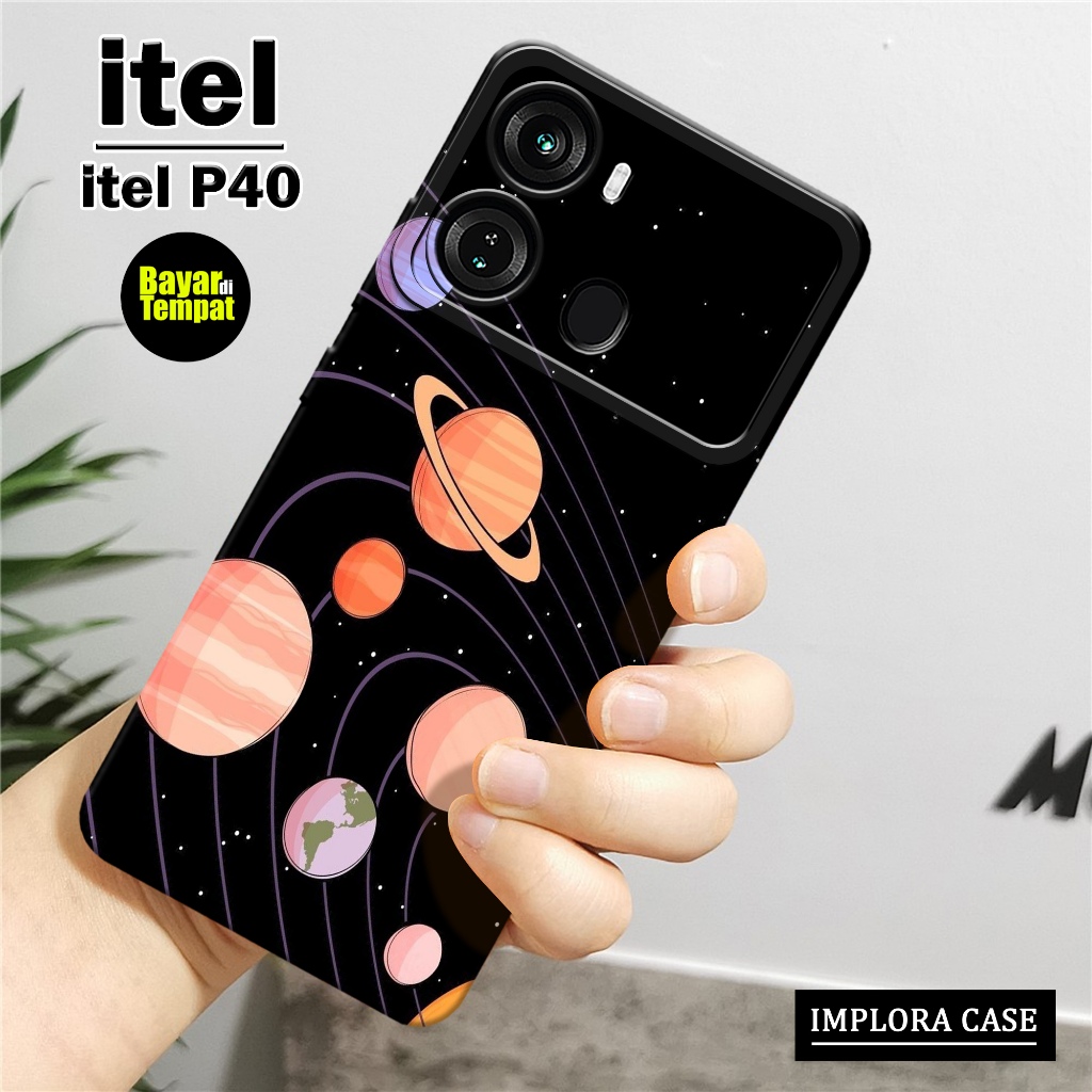 Softcase Itel P40 - Motif Astronot - IMPLORA CASE - Casing Itel P40 Case Hp Itel P40 Casing & Skin H