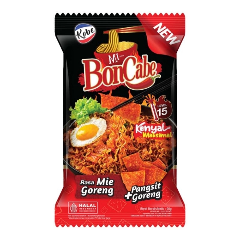 

Kobe Mi BonCabe Goreng Level 15 95 g