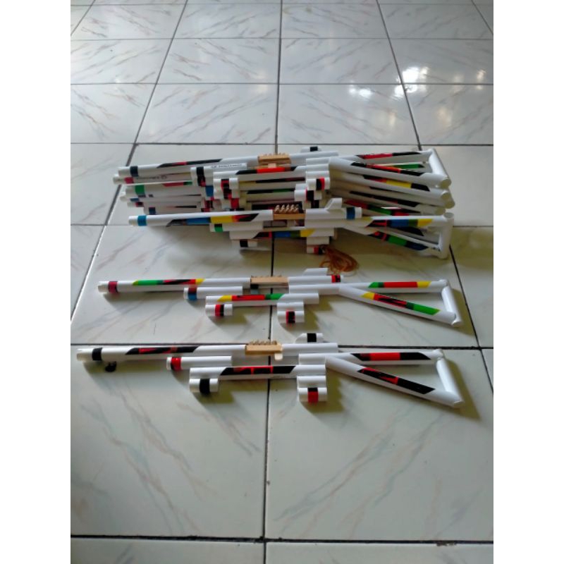 Mainan tembak PVC Peluru Karet /Pistol Mainan Anak-Anak.Mainan Tembak-Tembakan Anak-Anak 5 Kali temb