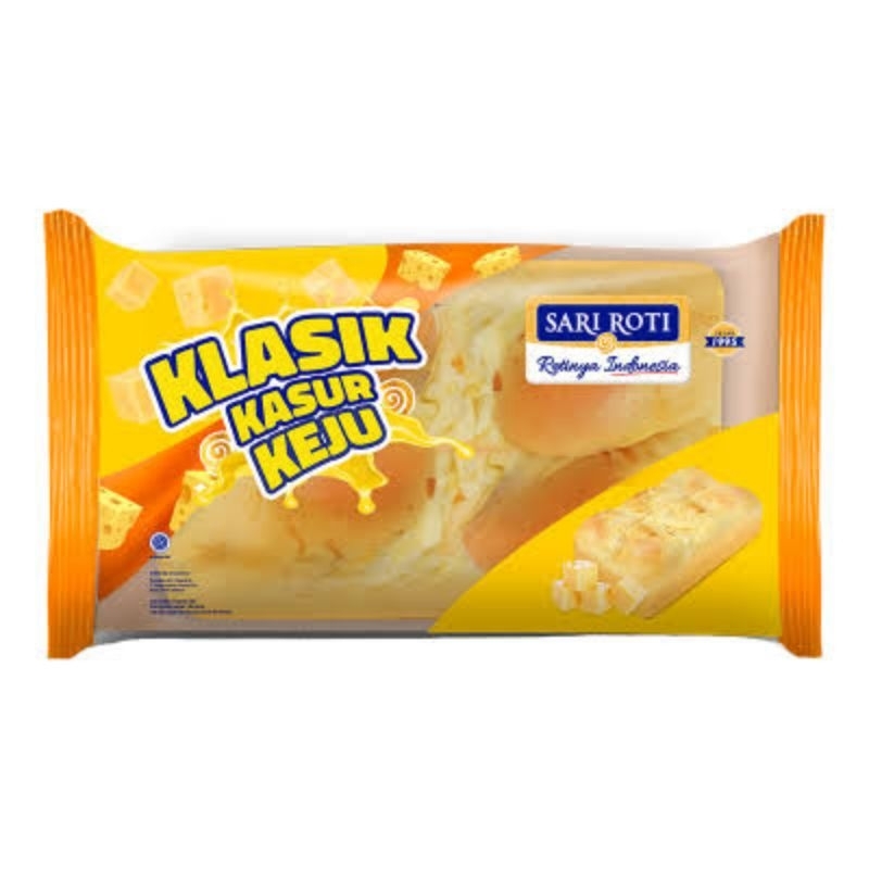 

Sari Roti - Roti Klasik Kasur Rasa Keju 185 gr ( Hanya Pengiriman Instant dan Produk Langsung Request Ke Sales Setiap Harinya Jadi Masih Fresh)