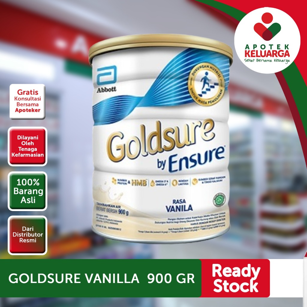 

ABBOTT GOLDSURE VANILLA 400/380GR # SUSU UNTUK NUTRISI