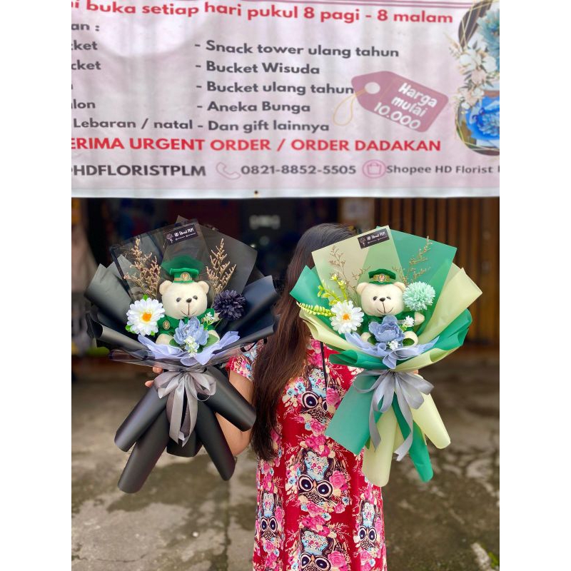 bucket bunga TNI palembang| Bucket pelantikan TNI | bucket boneka TNI