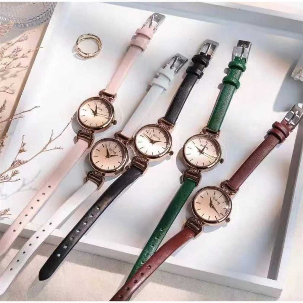 JAM TANGAN KULIT ASLI WANITA TREND KOREA KULIT