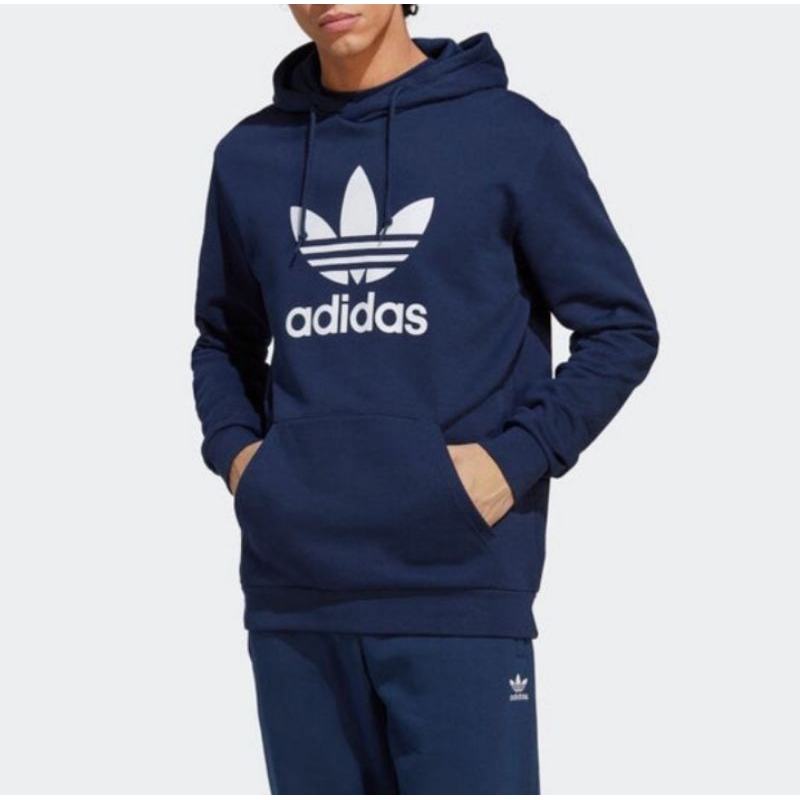 Adidas Trefoil Hoodie Navy Original