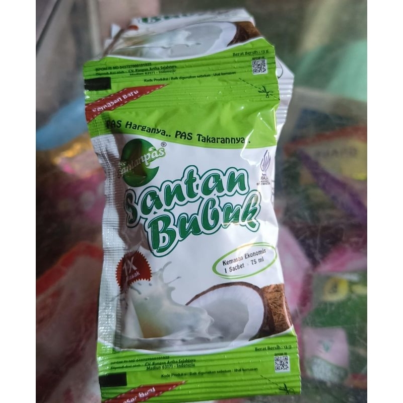 

Santan Bubuk | Santen Bubuk Santen Pas | Santan Renceng isi 10